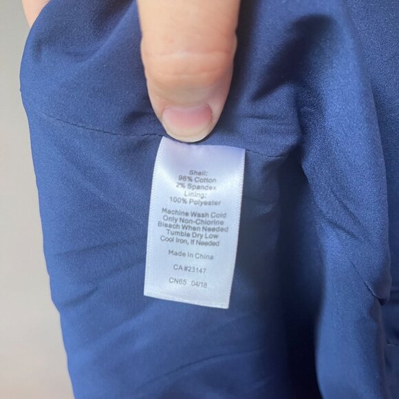 Talbots Floral Print Skirt Women's Size‎ 4 Cotton Spandex Blend Polyester Lining - Picture 5 of 5